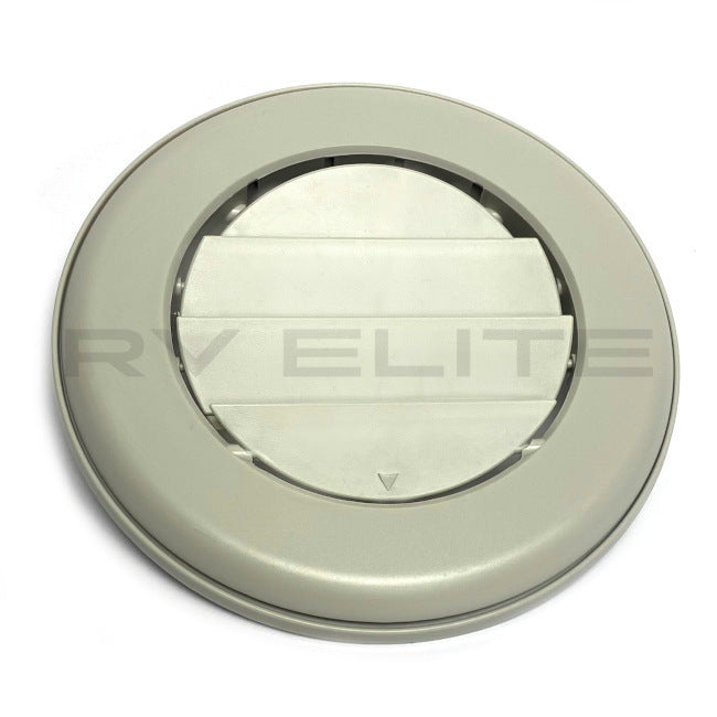 RV Round A/C Vent Port Beige Color | For Class A Motorhomes & RVs - American Coach, Holiday Rambler, Fleetwood, Monaco Coach