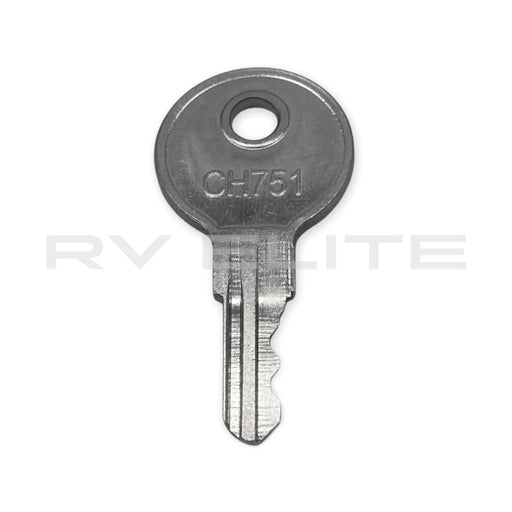 RV Compartment Door Key CH751 | For Class A Motorhomes & RVs