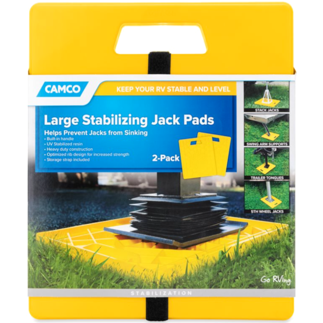 RV Large Stabilizing Jack Pads 12" x 14" | For Class A Motorhomes & RVs - American Coach, Holiday Rambler, Fleetwood, Monaco Coach