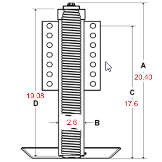 RV Power Gear 359394 Jack Assembly 8,000 lbs. at RV Elite Parts - American Coach, Holiday Rambler, Fleetwood, Monaco CoachRV Power Gear 359394 Jack Assembly 8,000 lbs. at RV Elite Parts - American Coach, Holiday Rambler, Fleetwood, Monaco Coach