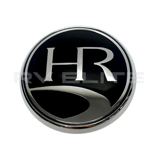 RV Holiday Rambler Emblem Shield Small Black ABS 5" 10024653, REV Group - Holiday Rambler