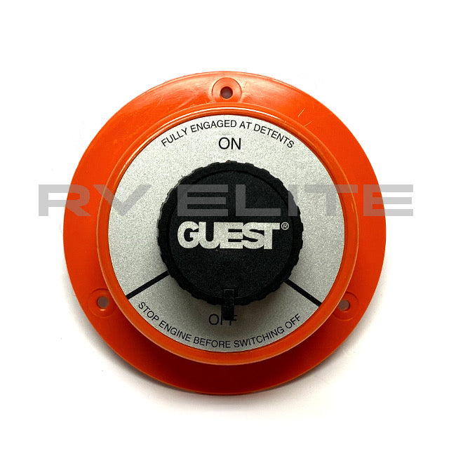 RV Battery Disconnect Switch Orange 10114035, Rev Group - American Coach, Holiday Rambler, Fleetwood, Monaco Coach