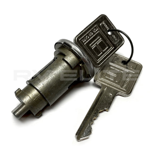 RV Ignition Cylinder with Keys 10123367, REV Group - American Coach, Holiday Rambler, Fleetwood, Monaco Coach