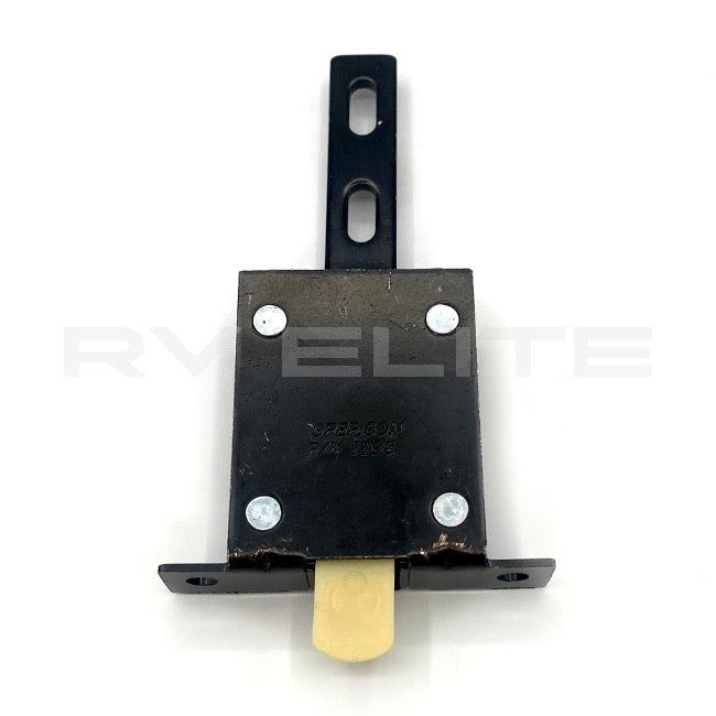 RV Plunger Bolt Latch Black for Compartment Door 10117669, REV Group - American Coach, Holiday Rambler, Fleetwood, Monaco Coach