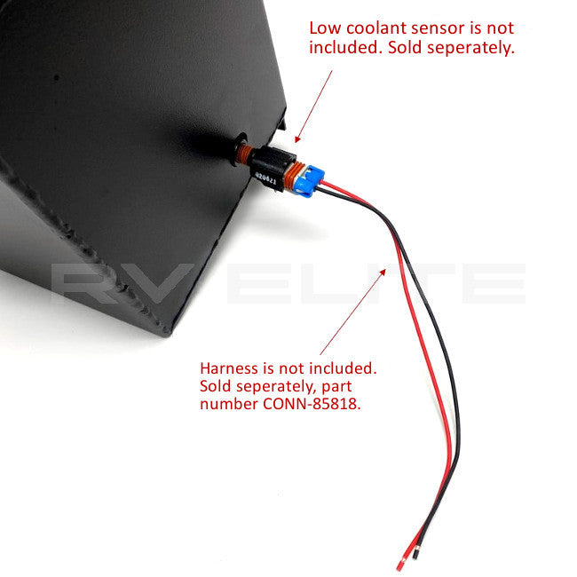 RV Radiator Coolant Reservoir Steel 01806583ST, Rev Group - American Coach, Holiday Rambler, Fleetwood, Monaco Coach