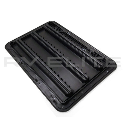 RV Dometic Refrigerator Side Vent Black 24" x 16.25"
