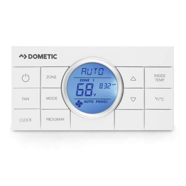 RV Dometic Thermostat CCC2 Revised White 3314082.011 | For Class A Motorhomes & RVs - American Coach, Holiday Rambler, Fleetwood, Monaco Coach