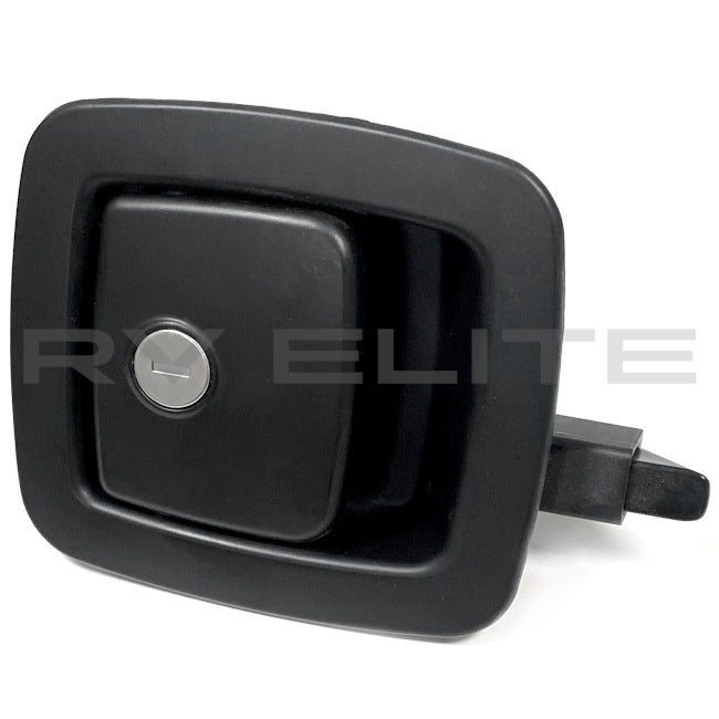 RV Locking Baggage Door Handle Black, with Plunger TM2001