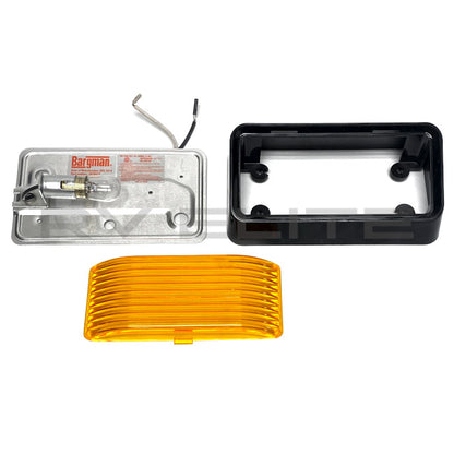 RV Porch Utility Light Amber 12V | For Class A Motorhomes & RVs - American Coach, Holiday Rambler, Fleetwood, Monaco Coach