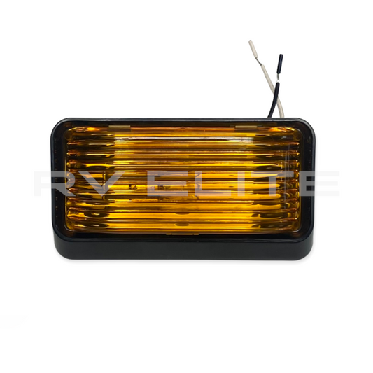 RV Porch Utility Light Amber 12V | For Class A Motorhomes & RVs - American Coach, Holiday Rambler, Fleetwood, Monaco Coach