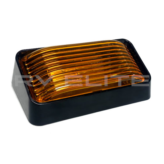 RV Porch Utility Light Amber 12V | For Class A Motorhomes & RVs - American Coach, Holiday Rambler, Fleetwood, Monaco Coach