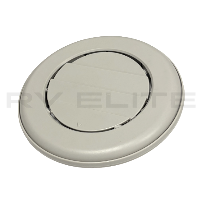 RV Round A/C Vent Port 6.5" Greige Color