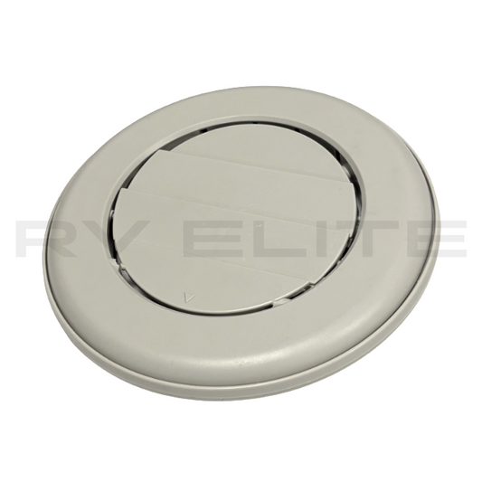 RV Round A/C Vent Port 6.5" Greige Color