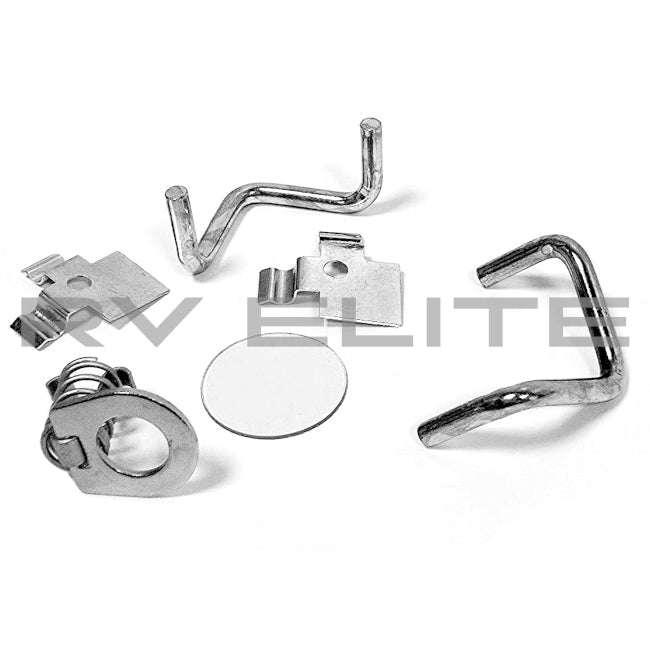 RV Atwood Water Heater Door Hardware Kit | For Class A Motorhomes & RVs - American Coach, Holiday Rambler, Fleetwood, Monaco Coach