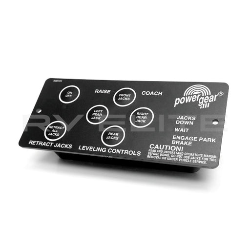 RV Power Gear leveling Control Pad 500731 | For Class A Motorhomes & RVs - American Coach, Holiday Rambler, Fleetwood, Monaco Coach