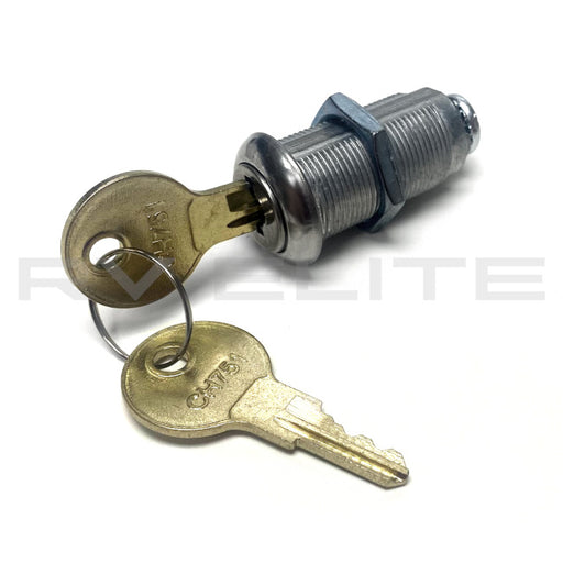 RV CH751 Key Set with Lock Cylinder 1 3/8" | For Class A Motorhomes & RVs - American Coach, Holiday Rambler, Fleetwood, Monaco Coach