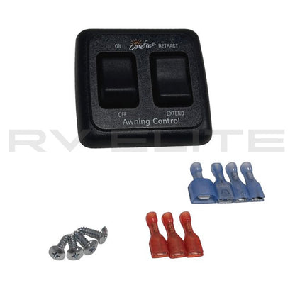RV Carefree Awning Rocker Switch R019468-006 | For Class A Motorhomes & RVs - American Coach, Holiday Rambler, Fleetwood, Monaco Coach