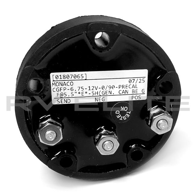 RV Fuel Sending 6.75" Unit 10101386 | For Class A Motorhomes & RVs - American Coach, Holiday Rambler, Fleetwood, Monaco Coach