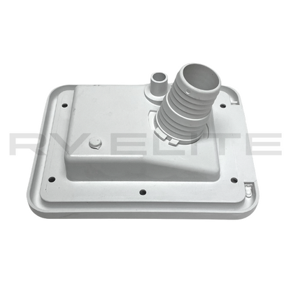 RV Water Fill Port w/ White Door & Lock 6.25" x 5" | For Class A Motorhomes & RVs - American Coach, Holiday Rambler, Fleetwood, Monaco Coach