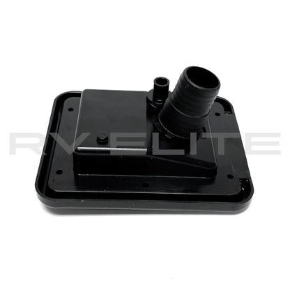 RV Water Fill Port w/ Black Door & Lock 6.25" x 5" | For Class A Motorhomes & RVs - American Coach, Holiday Rambler, Fleetwood, Monaco Coach