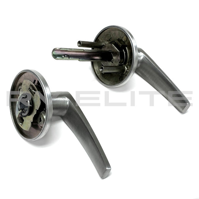 RV Interior Door Handle Lever Kit in Brushed Nickel | For Class A Motorhomes & RVs - American Coach, Holiday Rambler, Fleetwood, Monaco Coach