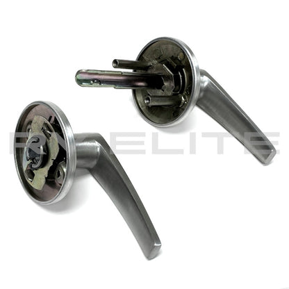RV Interior Door Handle Lever Kit in Brushed Nickel | For Class A Motorhomes & RVs - American Coach, Holiday Rambler, Fleetwood, Monaco Coach
