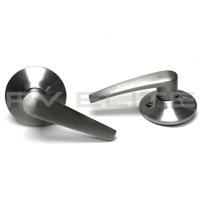RV Interior Door Handle Lever Kit in Brushed Nickel | For Class A Motorhomes & RVs - American Coach, Holiday Rambler, Fleetwood, Monaco Coach