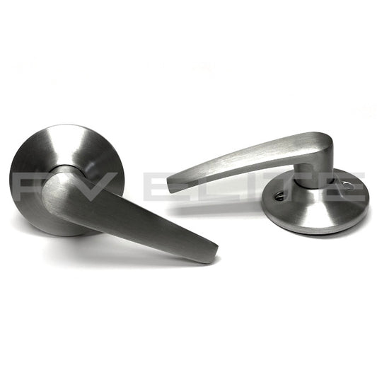 RV Interior Door Handle Lever Kit in Brushed Nickel | For Class A Motorhomes & RVs - American Coach, Holiday Rambler, Fleetwood, Monaco Coach