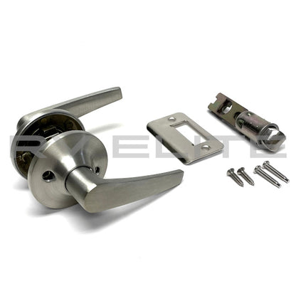 RV Interior Door Handle Lever Kit in Brushed Nickel | For Class A Motorhomes & RVs - American Coach, Holiday Rambler, Fleetwood, Monaco Coach