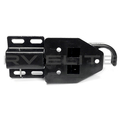 RV Screen Door Latch 3-Piece Kit Black | For Class A Motorhomes & RVs - American Coach, Holiday Rambler, Fleetwood, Monaco Coach