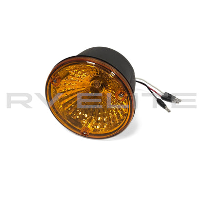 RV 4" Amber Lens Turn Light 12V 10005485 | For Class A Motorhomes & RVs - American Coach, Holiday Rambler, Fleetwood, Monaco Coach