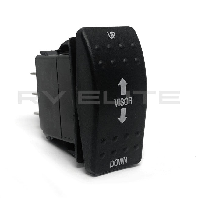 RV Power Sun Visor Up/Down Switch 12V | For Class A Motorhomes & RVs - American Coach, Holiday Rambler, Fleetwood, Monaco Coach