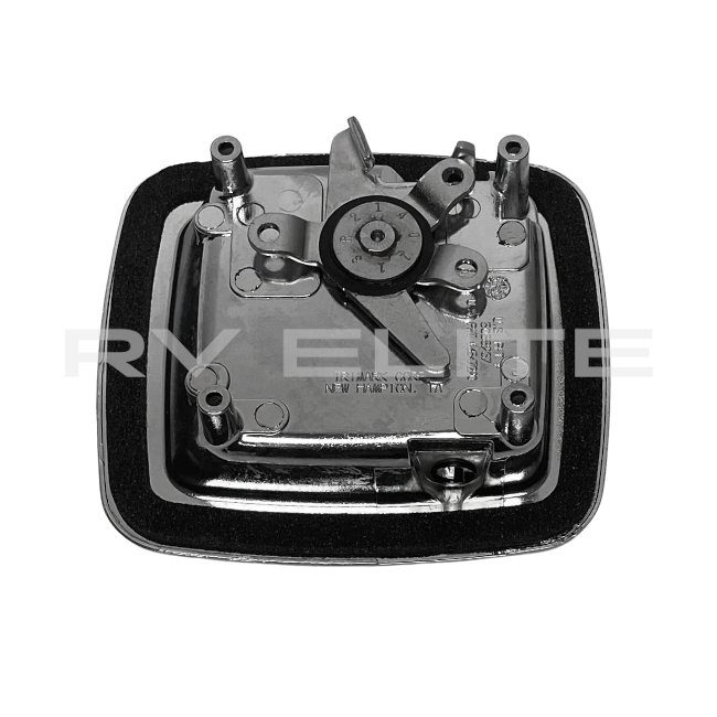 RV Chrome Luggage Door Handle, No Cylinder | For Class A Motorhomes & RVs - American Coach, Holiday Rambler, Fleetwood, Monaco Coach