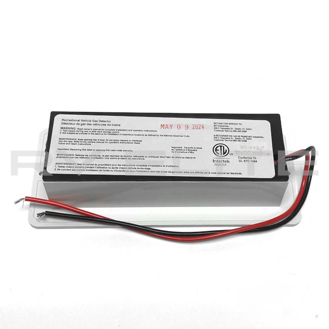 RV Safe-T-Alert Propane Alarm 12V Horizontal White 6.25" x 2.75" | For Class A Motorhomes & RVs - American Coach, Holiday Rambler, Fleetwood, Monaco Coach