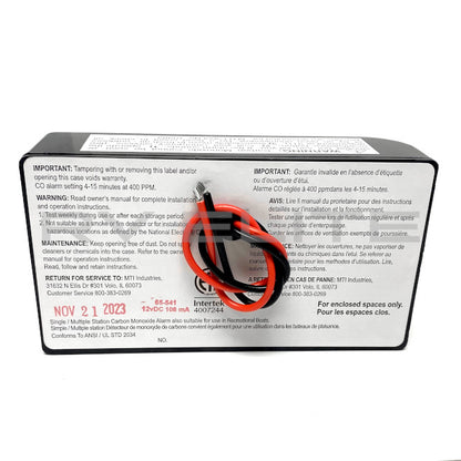 RV Safe-T-Alert Carbon Monoxide Alarm - For class A RVs including American Coach, Fleetwood, Monaco, and Holiday Rambler.