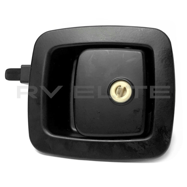 RV Locking Baggage Door Handle Black at RV Elite Parts - American Coach, Holiday Rambler, Fleetwood, Monaco Coach