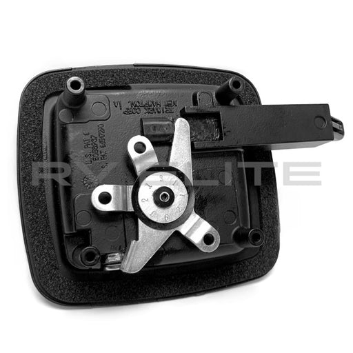 RV Locking Baggage Door Handle Black at RV Elite Parts - American Coach, Holiday Rambler, Fleetwood, Monaco Coach
