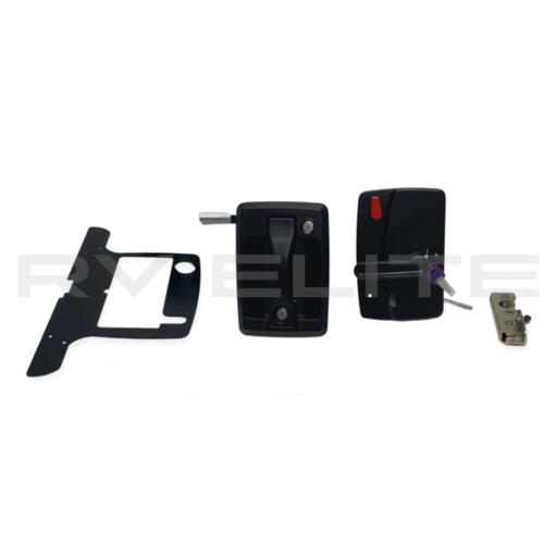 RV Complete Entry Door Lock Assembly, REV Group - American Coach, Holiday Rambler, Fleetwood, Monaco Coach