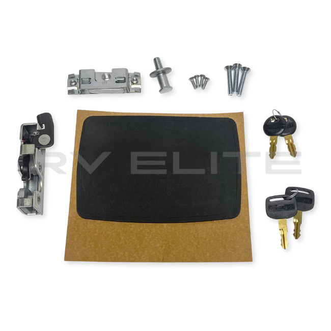 RV Interior and Exterior Entry Door Handle Kit, REV Group - American Coach, Holiday Rambler, Fleetwood, Monaco Coach