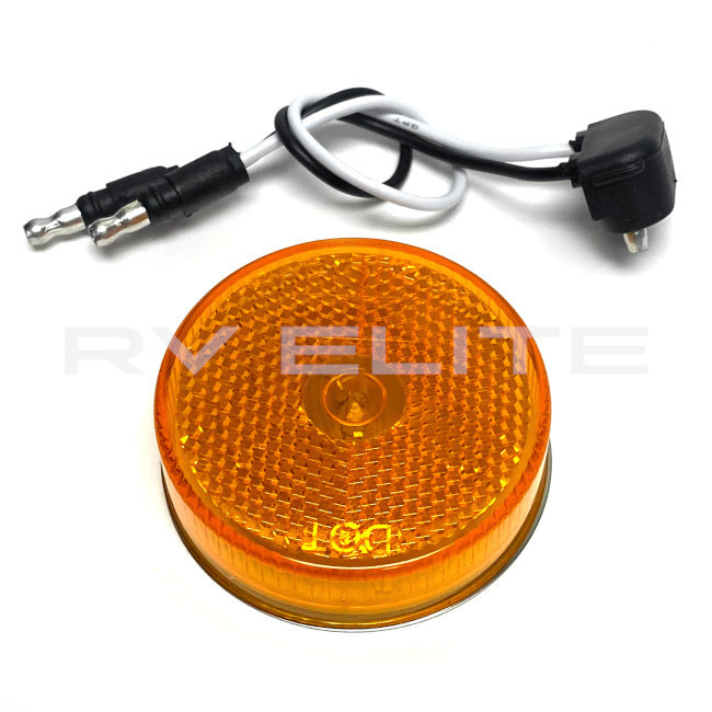 RV Round Amber Side Marker Light 2 3/8 in. — RV Elite Parts