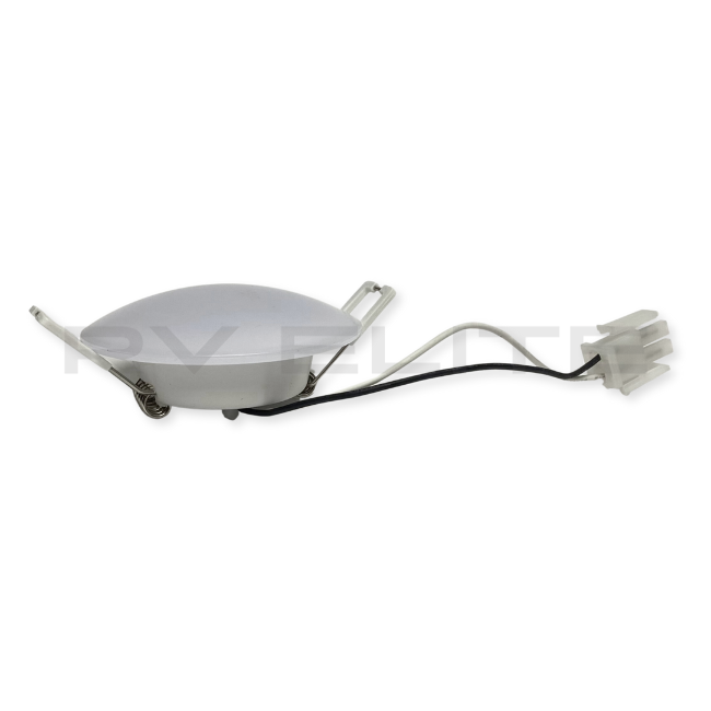 RV Round Puck Light Plastic 12V 3", REV Group - American Coach, Holiday Rambler, Fleetwood, Monaco Coach