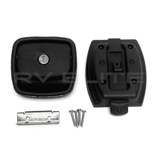 RV Square Latch with Lock for Baggage Door, REV Group - American Coach, Holiday Rambler, Fleetwood, Monaco Coach