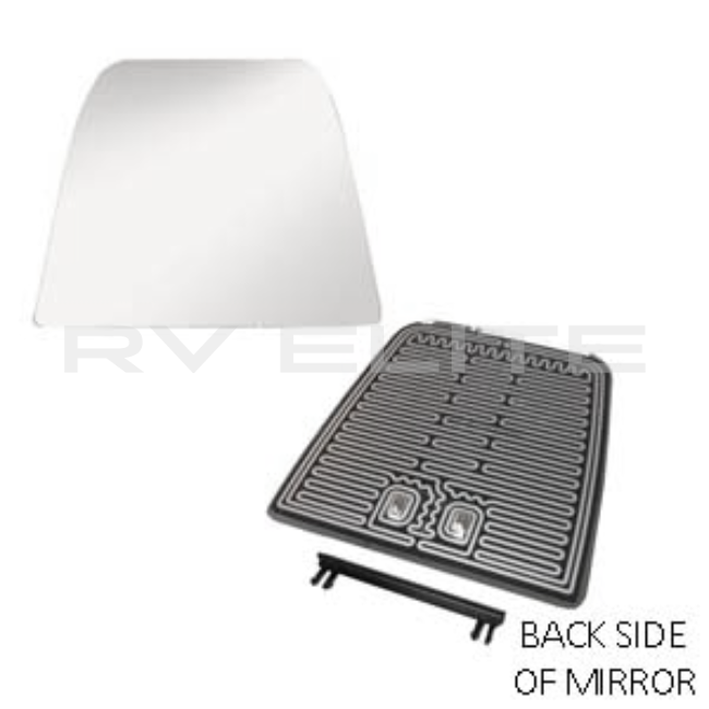 RV Upper Heated Mirror 8" x 8" Velvac | For Class A Motorhomes & RVs - American Coach, Holiday Rambler, Fleetwood, Monaco Coach