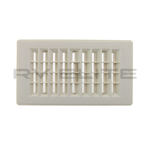 RV Floor Register Vent 9.25" x 5.25" White | For Class A Motorhomes & RVs - American Coach, Holiday Rambler, Fleetwood, Monaco Coach
