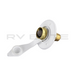 RV City Water Inlet Valve White 1/2" MPT | For Class A Motorhomes & RVs - American Coach, Holiday Rambler, Fleetwood, Monaco Coach