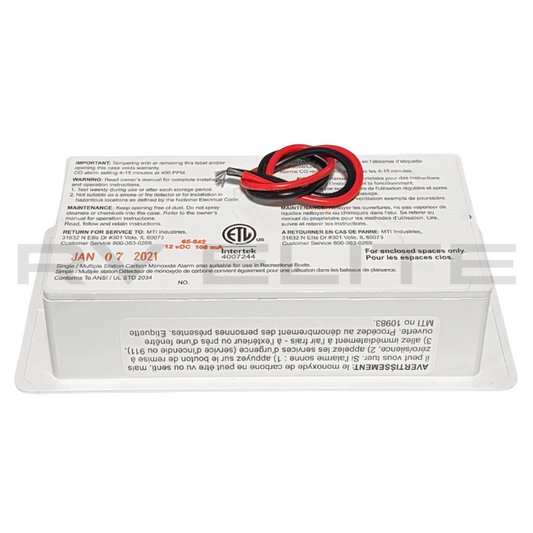 RV Safe-T-Alert Carbon Monoxide Alarm White 65-542-WT | For Class A Motorhomes & RVs - American Coach, Holiday Rambler, Fleetwood, Monaco Coach