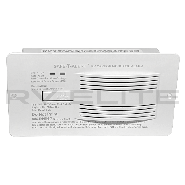 RV Safe-T-Alert Carbon Monoxide Alarm White 65-542-WT | For Class A Motorhomes & RVs - American Coach, Holiday Rambler, Fleetwood, Monaco Coach