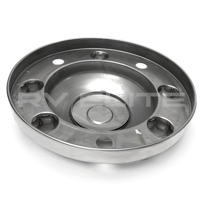 RV Front Hub Cover for 22.5" x 7.5" 8 Lug Wheel | For Class A Motorhomes & RVs - American Coach, Holiday Rambler, Fleetwood, Monaco Coach