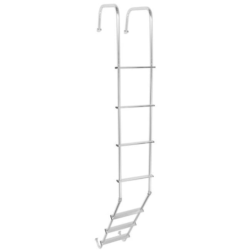 RV Universal Outdoor Rear Ladder | For Class A Motorhomes & RVs - American Coach, Holiday Rambler, Fleetwood, Monaco Coach