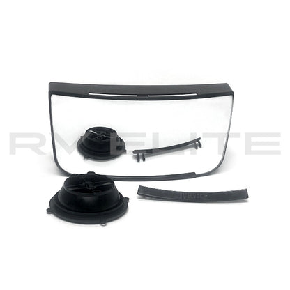 RV Lower Convex Mirror Kit 8" x 4" Velvac | For Class A Motorhomes & RVs - American Coach, Holiday Rambler, Fleetwood, Monaco Coach